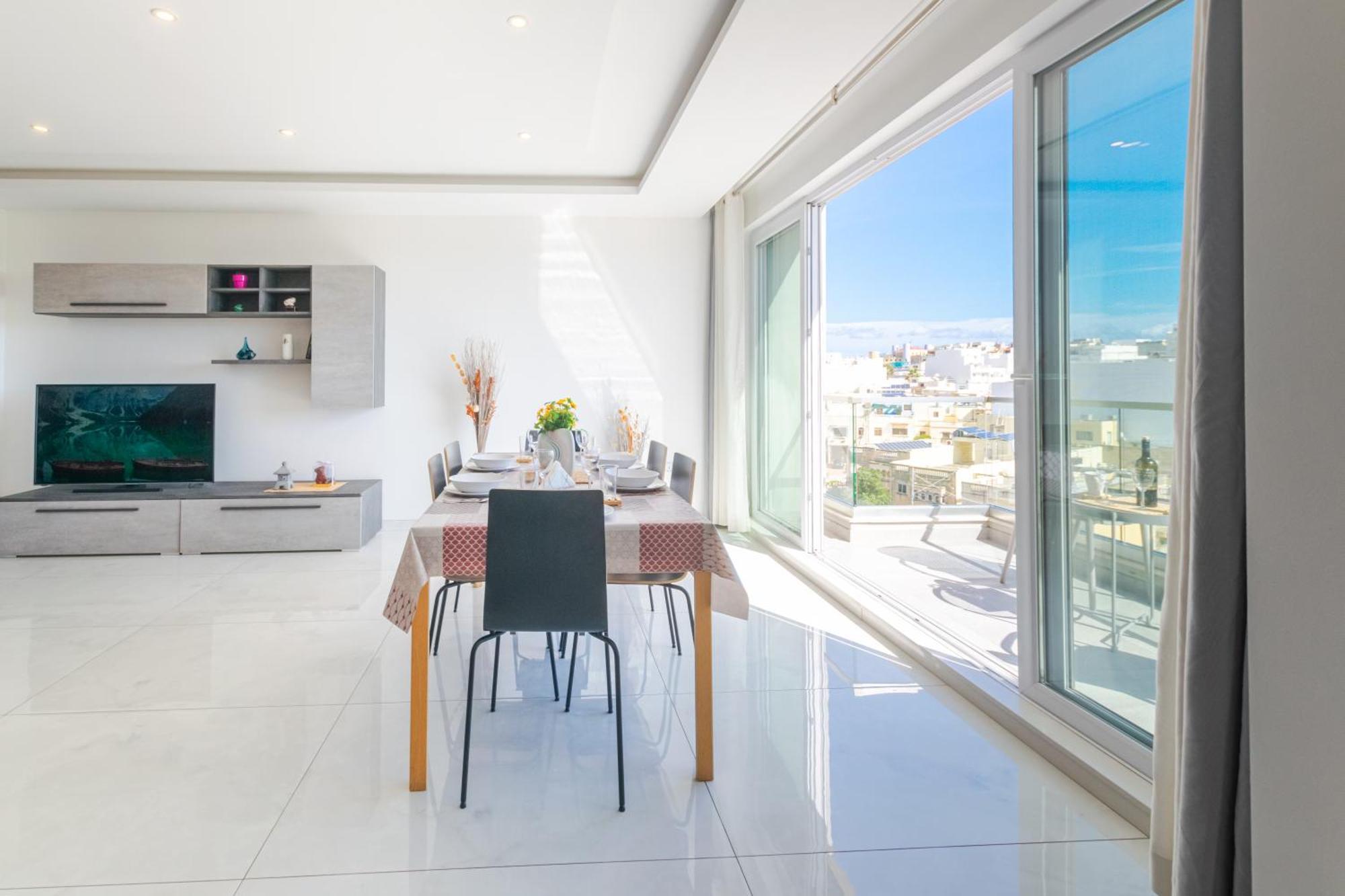 New Spacious Apartment With Amazing View Bugibba St. Paul's Bay Exteriör bild