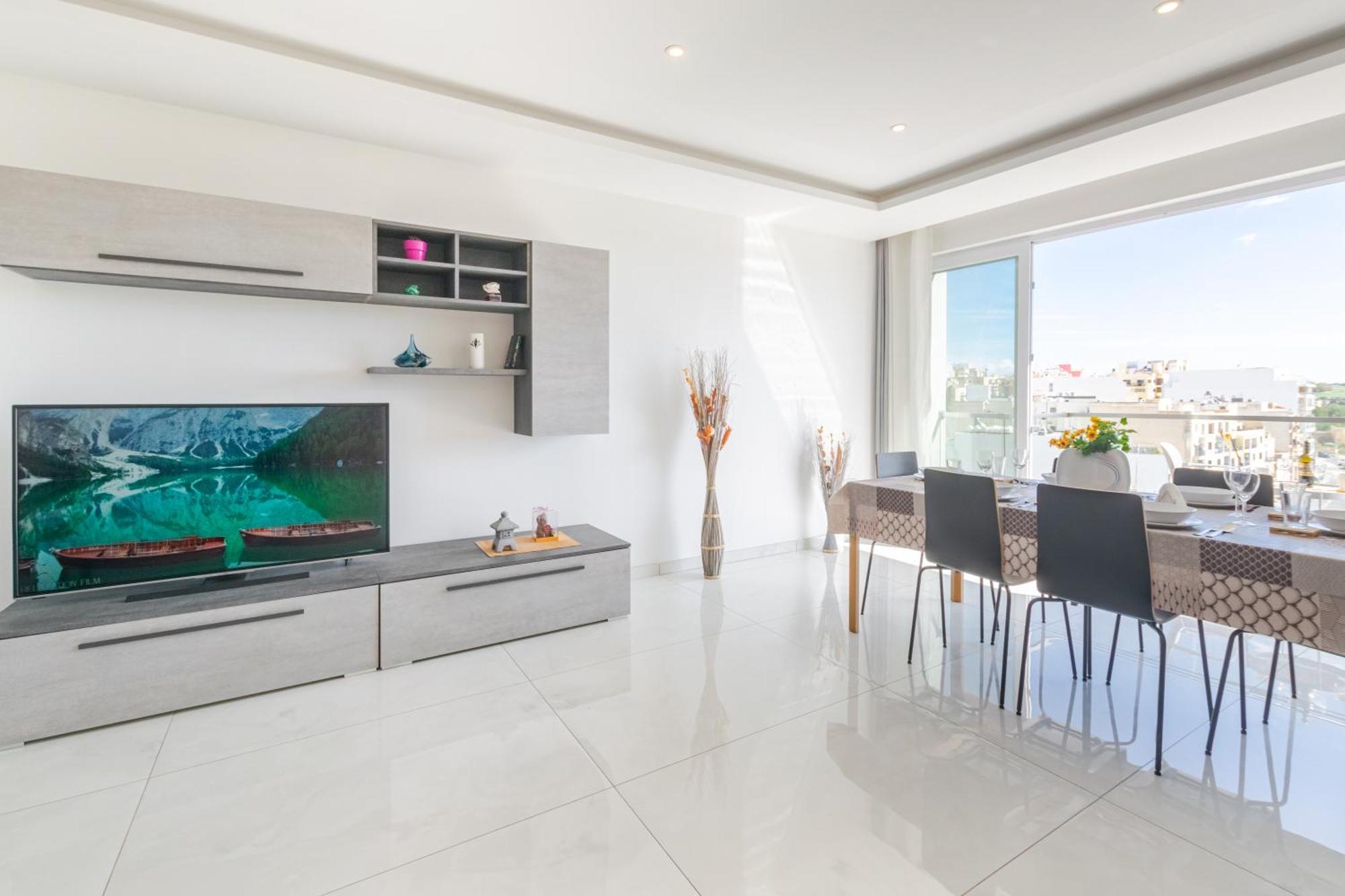 New Spacious Apartment With Amazing View Bugibba St. Paul's Bay Exteriör bild